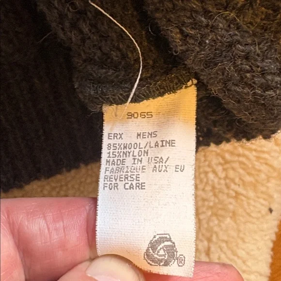 Vintage Woolrich Shawl Collar Wooden Button Pullover Sweater Men's Size Medium - Picture 7 of 13